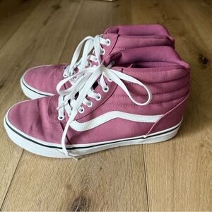 Vans Women's Pink High-Top Sneakers